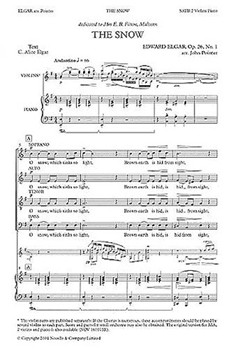 Snow by Elgar Edward - Pointer John - for SATB I and II