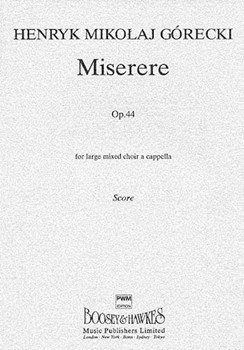 Miserere Op. 44 by Gorecki Henryk Mikolaj for SSAATTBB
