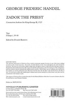 Coronation Anthem No.1 'Zadok The Priest' by Handel George Frideric for SSAATBB