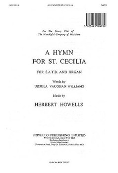 Hymn For St Cecilia by Howells Herbert for SATB