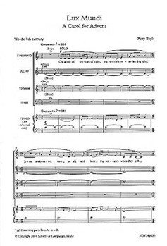 Lux Mundi by Boyle Rory for SATB