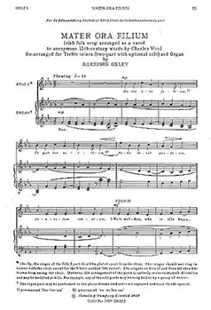 Mater Ora Filium by Oxley Harrison Frederick for SS