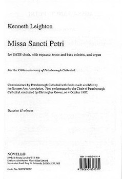 Kenneth Leighton: Missa Sancti Petri by Leighton Kenneth for
