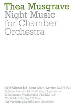 Night Music by Musgrave Thea for Study Score