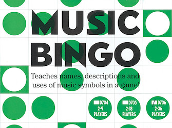 Music Bingo (2-36 Players) for