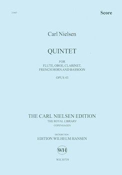 Quintet Opus 43 - Score Only by Nielsen Carl for Woodwind Quintet (Score Only)