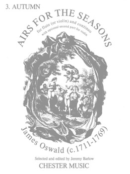 Oswald: Airs For The Seasons: No.3 Autumn Flute And Piano by Oswald James for Flute