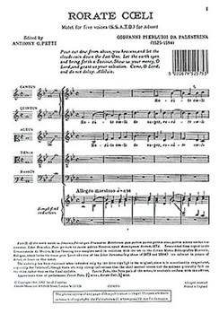 Rorate Coeli by Palestrina Giovanni Pierluigi da - Petti Anthony - for SSATB