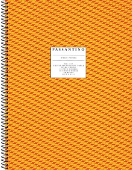 159. Spiral Book 4-Stave/16 Chord Boxes (Guitar) - Passantino Manuscript Paper
