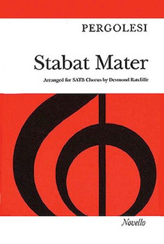 Stabat Mater by Pergolesi Giovanni Battista - Ratcliffe D - for SATB