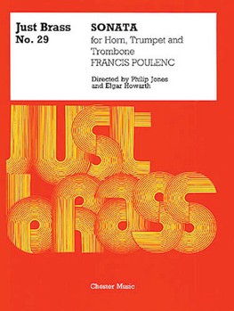 Sonata (Score & Parts) by Poulenc Francis - Just Brass Series #2 - for Brass Trio
