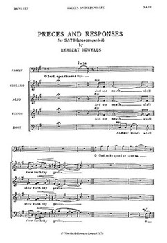 Preces and Responses by Howells Herbert for SATB