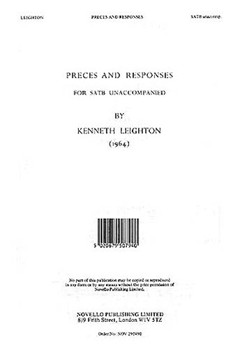 Preces and Responses by Leighton Kenneth for SATB