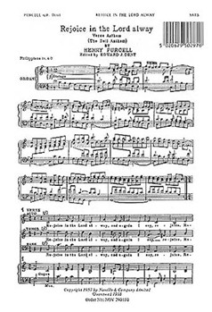 Rejoice in the Lord Alway (The Bell Anthem) by Purcell Henry for SATB