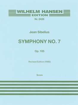 Symphony No. 7 Op. 105 by Sibelius Jean for Score