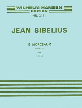 13 Pieces Op. 76 No.2 Etude by Sibelius Jean for Piano