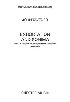 Exhortation and Kohima by Tavener John for SATB