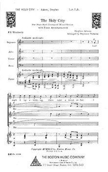 Holy City by Adams Stephen - Treharne Bryceson - for SATB and Piano