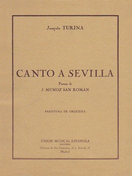 Canto A Sevilla by Joaquin Turina for Score