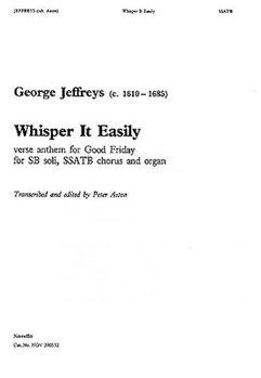 Whisper It Easily by Jeffreys George for SSATB