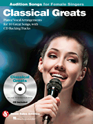Music Sales Various   Classical Greats - Audition Songs for Female Singers - Piano / Vocal / Guitar CD