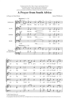 Prayer from South Africa by Whitbourn James for SATB