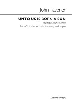 Unto Us Is Born A Son - Satb And Organ by Tavener John for SATB