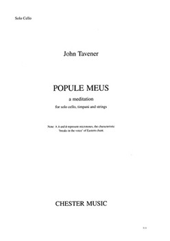 Popule Meus: A Meditation by Tavener John for