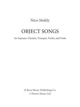 Object Songs by Muhly Nico for Score and Parts