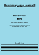 Trio for Piano, Oboe and Bassoon [trio] Poulenc Score & Pa