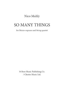 So Many Things [string quartet w/vocal] Score & Pa