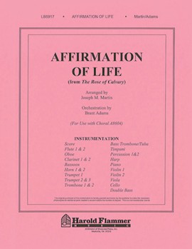 Affirmation Of Life by Martin Joseph M - Adams Brant - for Instrumental Parts