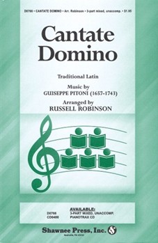 Cantate Domino by Pitoni Giuseppe - Robinson Russell L - for 3-Part Mixed