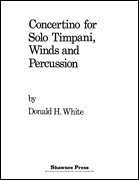 Concertino For Solo Timpani, Winds And Percussion Score & Pa