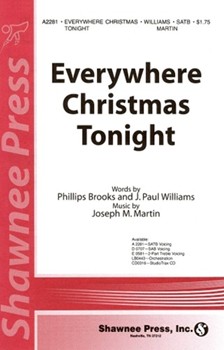 Everywhere Christmas Tonight by Martin Joseph M for SATB