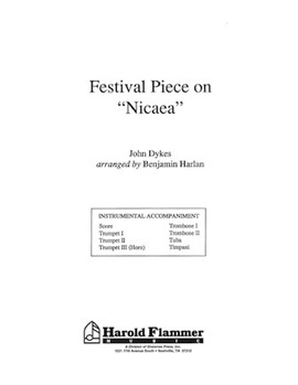 Festival Piece on Nicaea by for Brass Acco