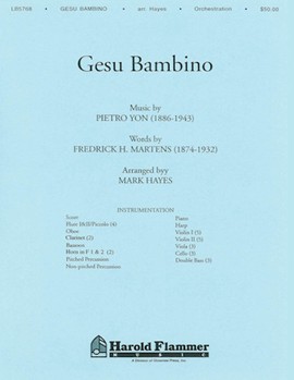 Gesu Bambino by Yon Pietro A - Hayes Mark - for Score and Parts
