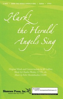 Hark The Herald Angels Sing by Mendelssohn Felix - Gallina Jill - for 2-Part