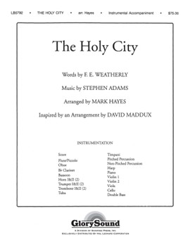 Holy City by Adams Stephen - Hayes Mark - for Instrumental Parts