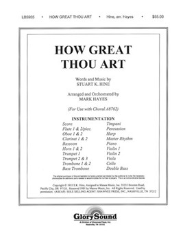 How Great Thou Art by - Hayes Mark - for Instrumental Parts