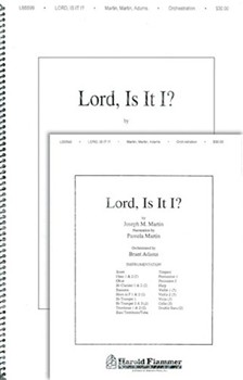 Lord Is It I? (from Song of the Shadows) by Martin Joseph M - Adams Brant - for Score and Parts