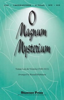 O Magnum Mysterium by De Victoria Tomas L - Robinson Russell L - for SATB a cappella
