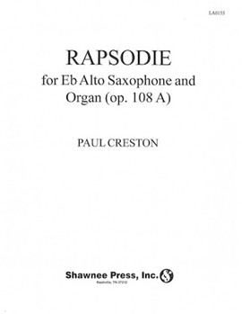 Rapsodie For Alto Sax & Organ by Creston Paul for Alto Saxophone and Piano