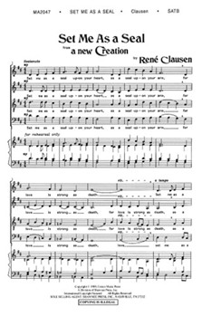 Set Me As A Seal by Clausen Rene - Robert Scholz - for SATB