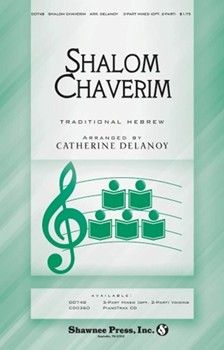 Shalom Chaverim by - DeLanoy Catherine - for 3-Part Mixed (Hebrew Traditional)