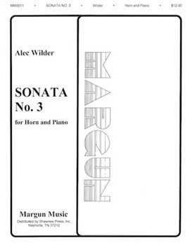 Sonata #3 by Wilder Alec - Barrows John - for French Horn and Piano