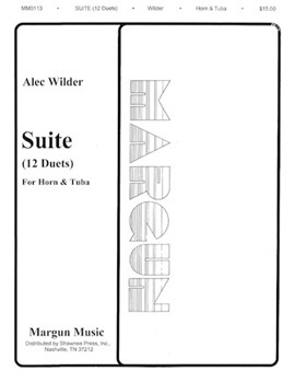 Suite (12 Duets) For Horn & Tuba by Wilder Alec for Brass Duet