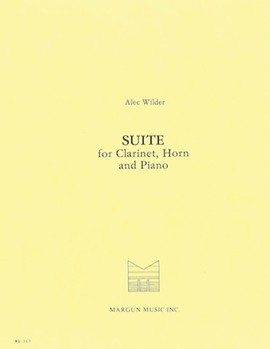 Suite for Clarinet Horn and Piano by Wilder Alec for Score and Parts