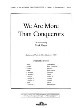 We Are More Than Conquerors by Hayes Mark for Score and Parts