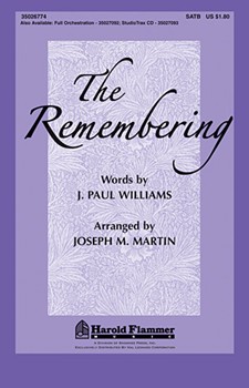 Remembering The by - Martin Joseph M - for SATB